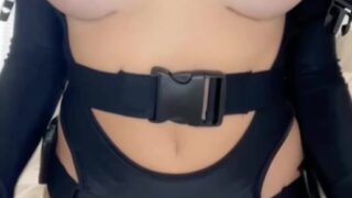 Berigalaxy teasing her fans by hiding her nips